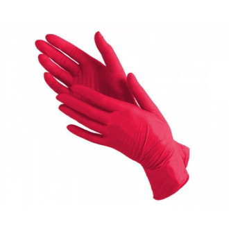 Рукавички нітрилові Medicom SafeTouch Premium Red 4,2г Червоні 100 шт