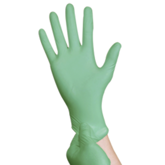 Рукавички нітрилові Medicom SafeTouch Advanced Green 3,5г Зелені 100 шт