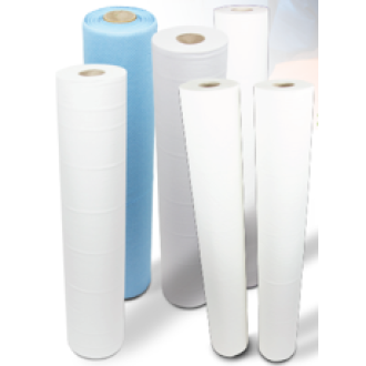 Простирадло одноразове Medicom Premium 30г/м2 спанбонд 0,8х100м 1 рулон Блакитне