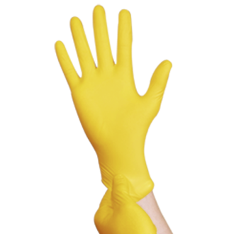 Рукавички нітрилові Medicom SafeTouch Advanced Yellow 3,5г Жовті 100 шт