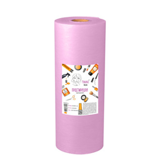 Простирадла одноразові 20г/м2 Panni Mlada спанбонд 0,8х100м 1 рулон Рожевий
