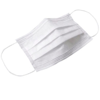 Маска тришарова Polix PRO&MED на резинці 50 шт Біла