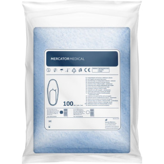 Бахіли захисні одноразові Mercator 30г/м2 Сині 100 шт