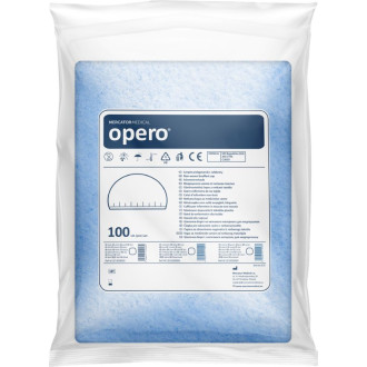 Шапочка одноразова Opero для довгого волосся 15 г/м2 Синя 100 шт