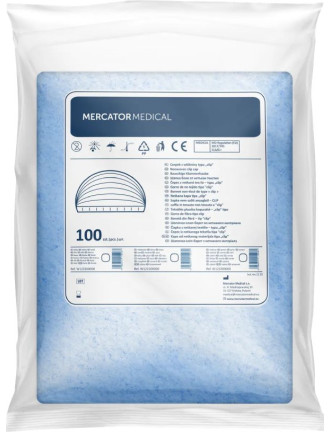 Набір Синій №1 (рукавички+маски+бахіли+шапочки)