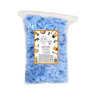 Шапочка одноразова Panni Mlada спанбонд на подвійній резинці Блакитна 100 шт