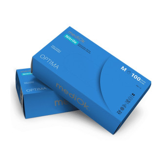 Рукавички нітрилові MediOk Optima 3г Блакитні 100 шт