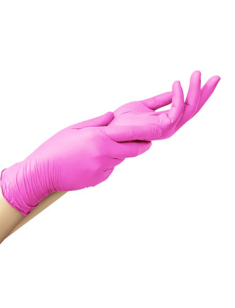 Рукавички нітрилові MediOk Rose Lake 3,5г Рожеві 100 шт