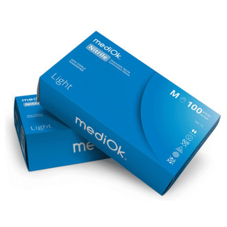 Рукавички нітрилові MediOk Light 2,5г Блакитні 100 шт