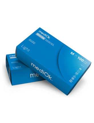 Рукавички нітрилові MediOk Light 2,5г Блакитні 100 шт