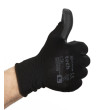 Рукавички робочі поліестерові Mercator tech з латексним покриттям Чорні 24 шт