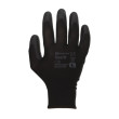 Рукавички робочі поліестерові Mercator tech з латексним покриттям Чорні 24 шт