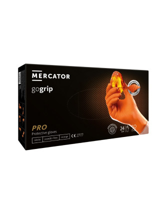 Рукавички нітрилові Mercator GoGrip Orange 8,6г Помаранчеві 50 шт