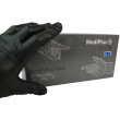 Рукавички вінілові MediPlus VinyllyPlus Black PF 5 г Чорні 100 шт