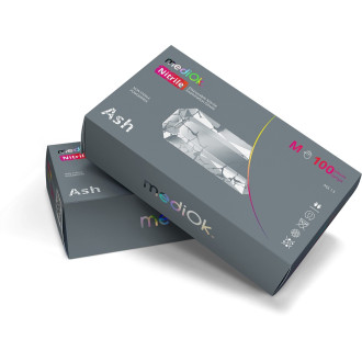 Рукавички нітрилові MediOk Ash 3,8г Сірі 100 шт