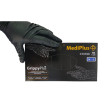 Рукавички міцні нітрилові MediPlus GrippyPlus Black 9 г Чорні 50 шт