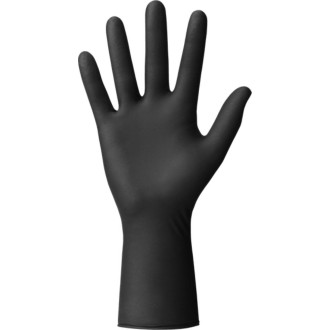 Рукавички міцні нітрилові Mercator Moto 8,6г Чорні 100 шт